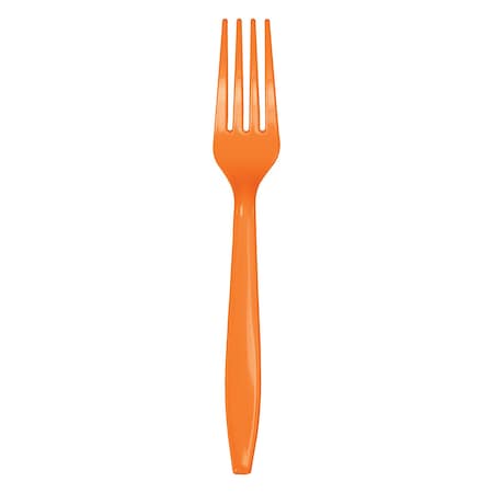 Touch Of Color Sunkissed Orange Plastic Forks, 7", 288PK 010613